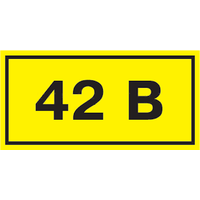 Наклейка "42В" 10х15мм (1шт) an-2-06 EKF