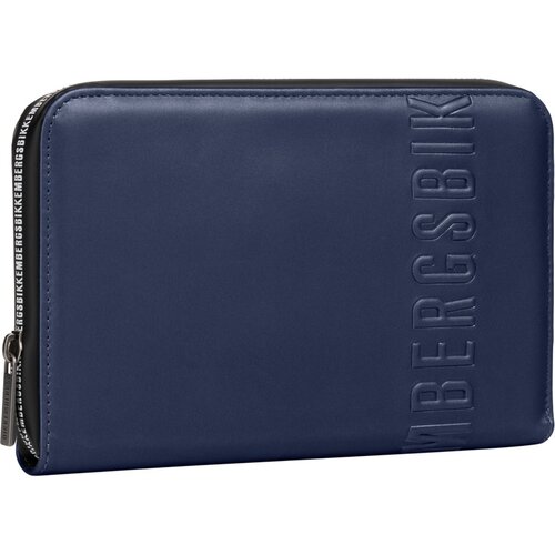 фото Кошелек bikkembergs, фактура тиснение, синий