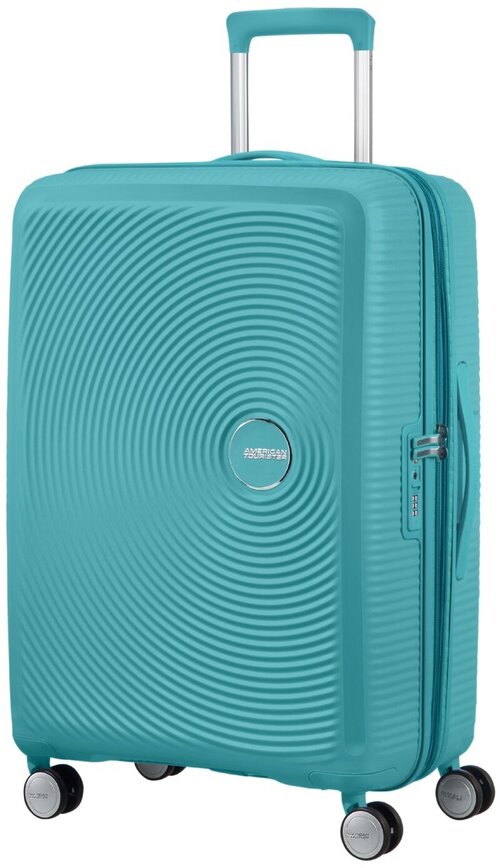 Чемодан American Tourister, 81 л, размер M, бирюзовый