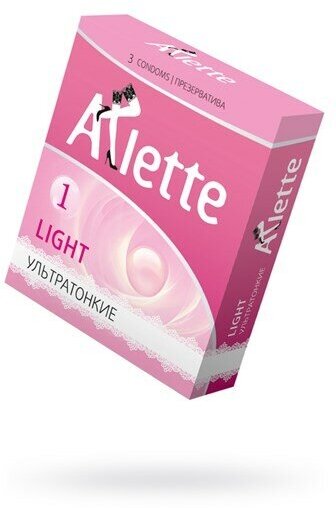 Презервативы Arlette Light ультратонкие, упаковка 3 шт