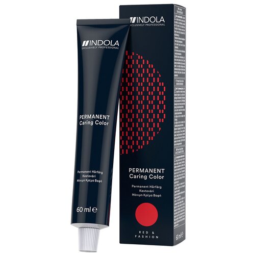 Indola Permanent Caring Color стойкая крем-краска для волос Red & Fashion, 3.8 темный коричневый шоколадный, 60 мл