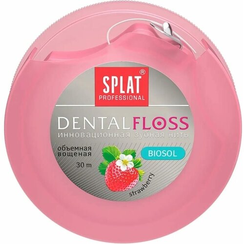 SPLAT DentalFloss клубника объемная зубная нить 102.14054.0101