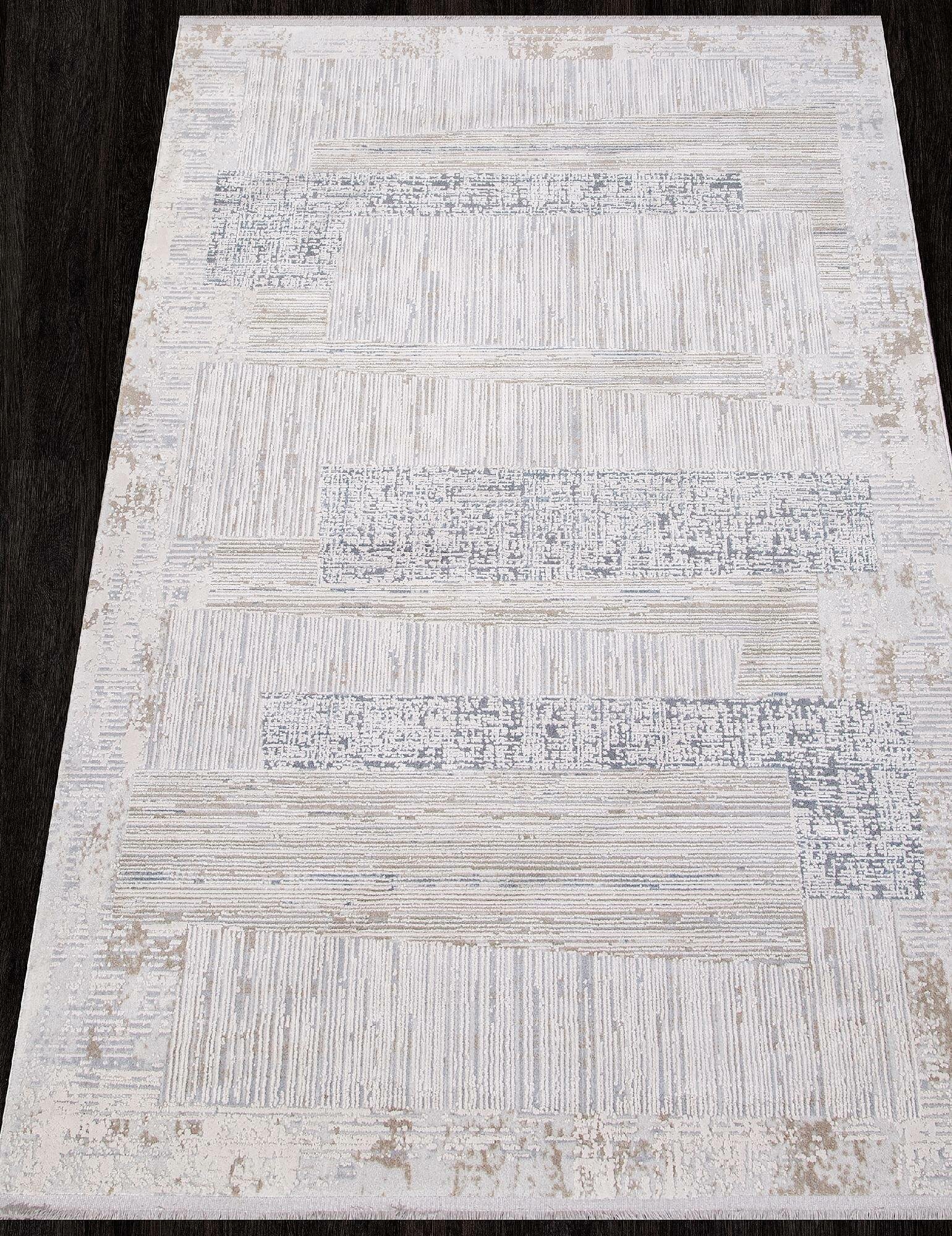 фото MILAT, Турция Ковер PERLA C558AC BEIGE / GREY 0.8x1.5 м.