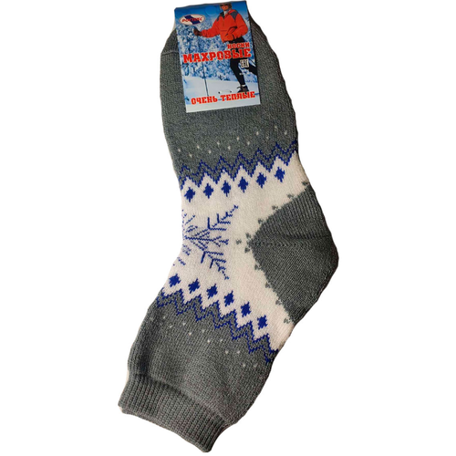 Женские носки Ростекс средние, на Новый год, 140 den, размер 23-25, синий