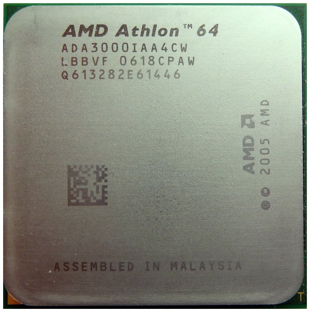 Процессор AMD Athlon 64 3000+ Orleans AM2,  1 x 1800 МГц, OEM