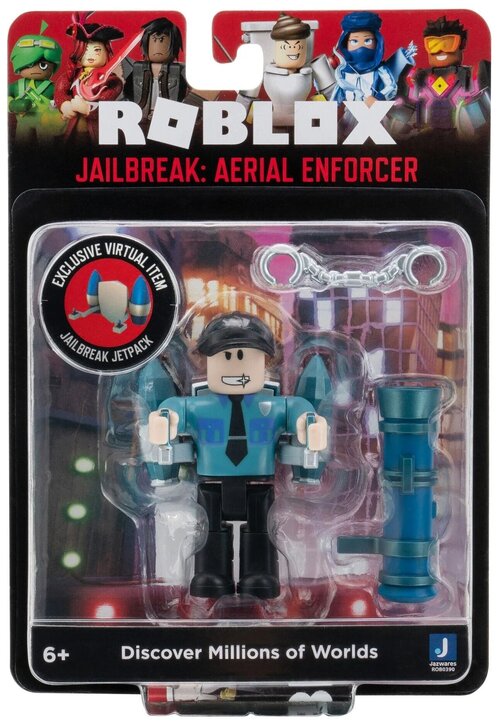 Фигурка Roblox Jailbreak: Aerial Enforcer Core, с аксессуарами, ROB0390