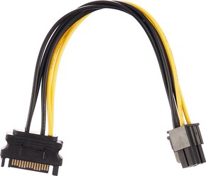 Разветвитель питания Cablexpert, SATA->PCI-Express 6pin