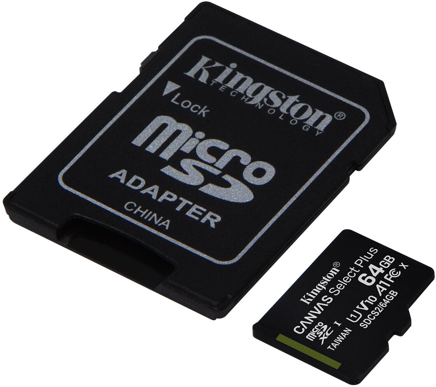 Карта памяти microSDHC UHS-I KINGSTON CanvSelect Plus 64 ГБ, 100 МБ/с, Class 10, , 1 шт., переходник SD - фото №6