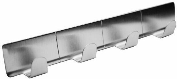 Планка метал `чибис` с 4 крючками лофт 2,5*16см самоклеящаяся