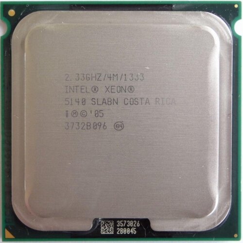 Процессор Intel Xeon 5140 Woodcrest LGA771, 2 x 2333 МГц, OEM процессор intel xeon x5160 woodcrest lga771 2 x 3000 мгц box