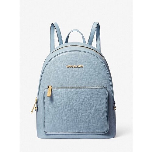 фото Рюкзак michael kors, натуральная кожа, голубой