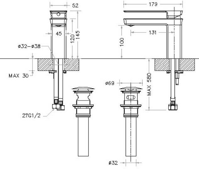 Смеситель Bravat Phillis F156101C для раковины - фото №12