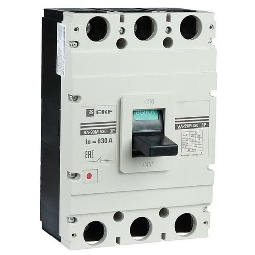 mccb99-630-630m Автоматический выключатель EKF ВА-99М PROxima 3П 630/630А 50кА