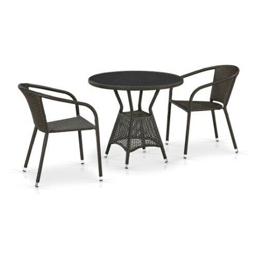 Комплект мебели Afina 2+1 T707ANS/Y137C-W53 2Pcs Brown