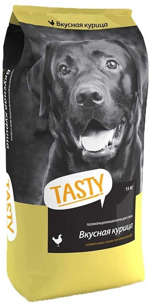Сухой корм Tasty для собак курица 15кг