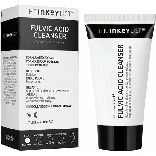 The Inkey List осветляющий и очищающий гель для умывания с фульвовой кислотой Fulvic Acid Cleanser 50ml
