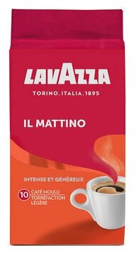 Кофе молотый Lavazza Mattino 250 г, вакуумная упаковка, 2 шт.