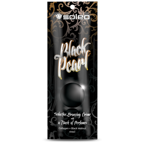 Soleo крем для загара в солярии Black Pearl с бронзатором 15 мл мыло с танакой коллагеном и витаминами 100 гр
