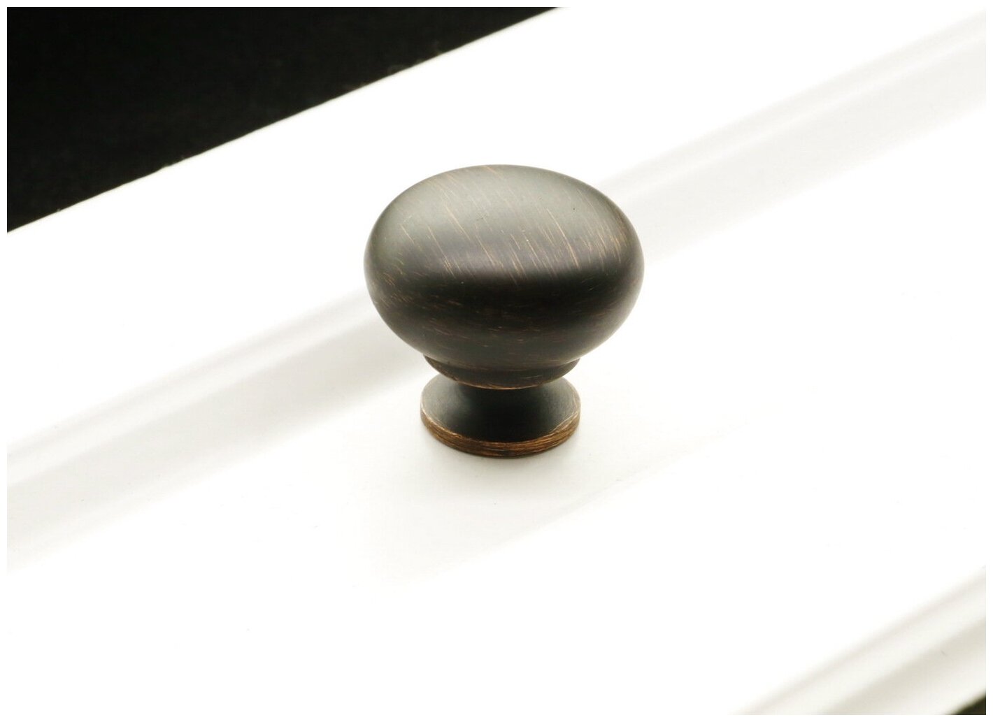 Ручка-кнопка для мебели 1шт, Inred IN.01.3033.0. BORB, цвет брашированная античная медь, ручка для шкафа, кухни, мебельная фурнитура