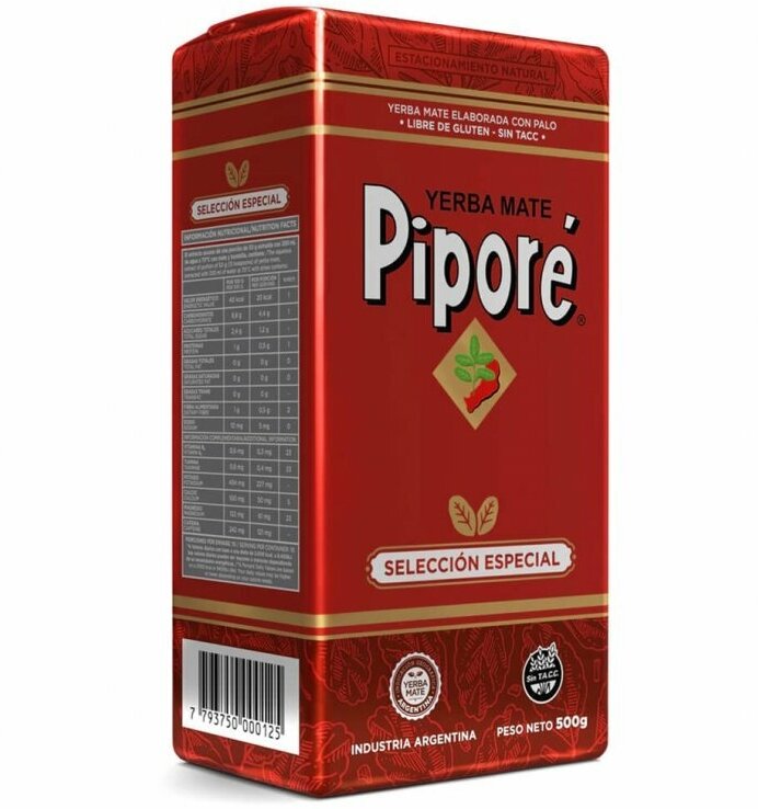 Чай йерба мате Pipore Seleccion Especial, отборный аргентинский средней крепости, 500 граммов