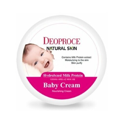 фото Deoproce natural skin milk protein baby nourishing cream питательный детский крем с экстрактом молочных протеинов