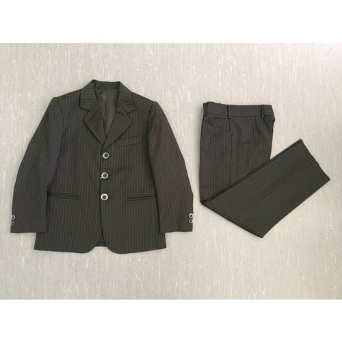 Комплект одежды Malip, пиджак и брюки, классический стиль, размер 28, черный