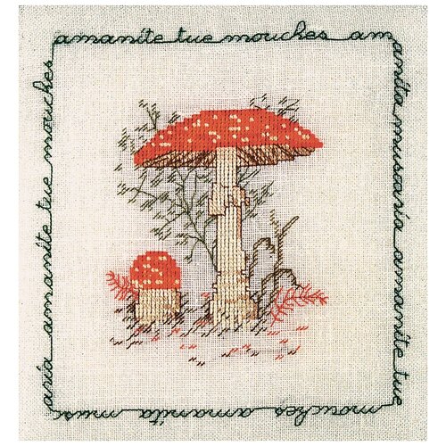 фото Набор для вышивания: amanite tue mouches (мухомор красный) le bonheur des dames, 16*17 1681