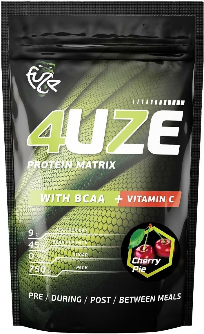 Fuze Мультикомпонентный протеин Фьюз 47% + BCAA , вкус «Вишневый пирог», 750 г, Fuze