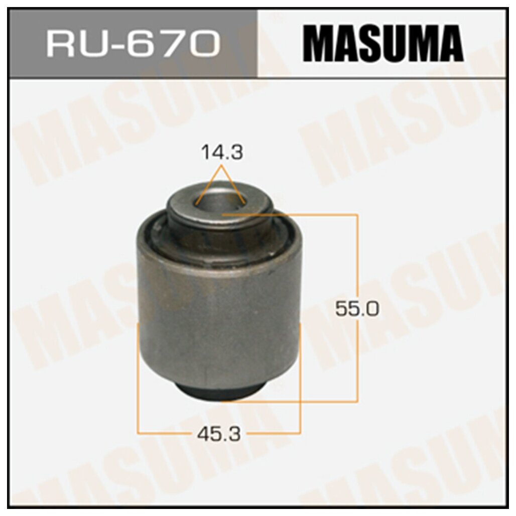 Сайлентблок заднего рычага нижнего RU670 Masuma