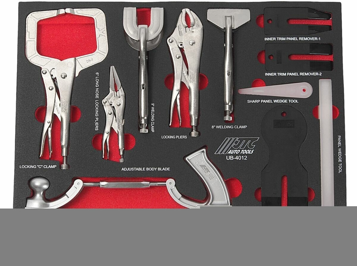 Набор инструмента универсальный, в ложементе (12 предметов) Jtc - фото №2