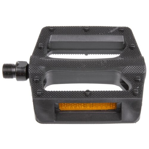 фото Педали 5-313181 пластиковые широкие, с насыпными подшипниками 106*101мм с отражателями, черные (на блистере) m-wave