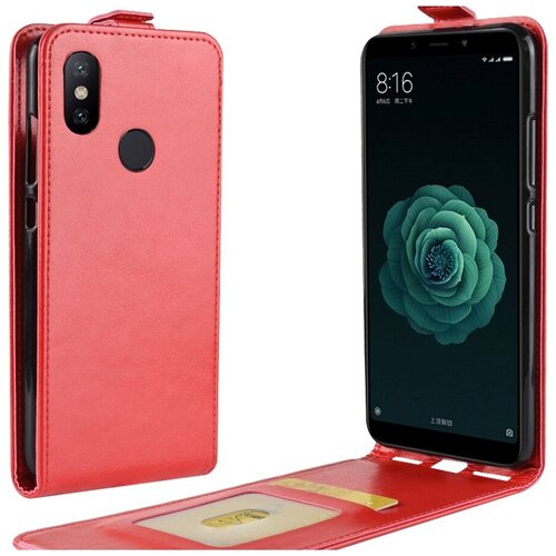 фото Чехол-флип mypads для samsung galaxy j7 prime 2 sm-g611f вертикальный откидной красный