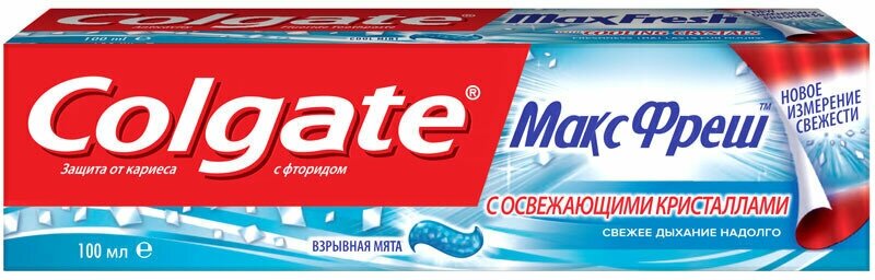 Colgate Зубная паста Макс Фреш, Взрывная мята, 100 мл