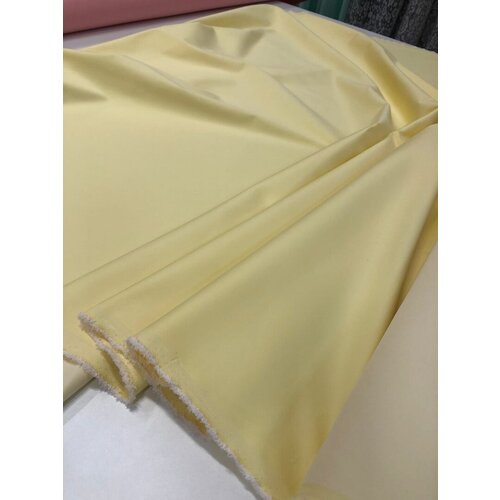 Ткань костюмная однотонная , цвет желтый, цена за 1 метр погонный. ткань костюмная хлопок сатин цвет серо голубой цена за 1 метр погонный