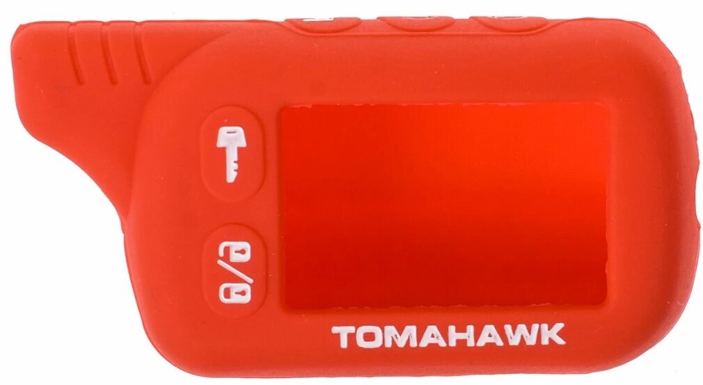 Чехол для брелка автосигнализации "TOMAHAWK" (TZ9010,9020,9030 силиконовый, Красный"SKYWAY")