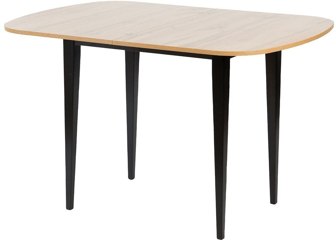 Кухонный стол раздвижной Hoff Кадис, 60(120)х77х80 см, цвет венге, дуб миланский/дуб крафт золотой