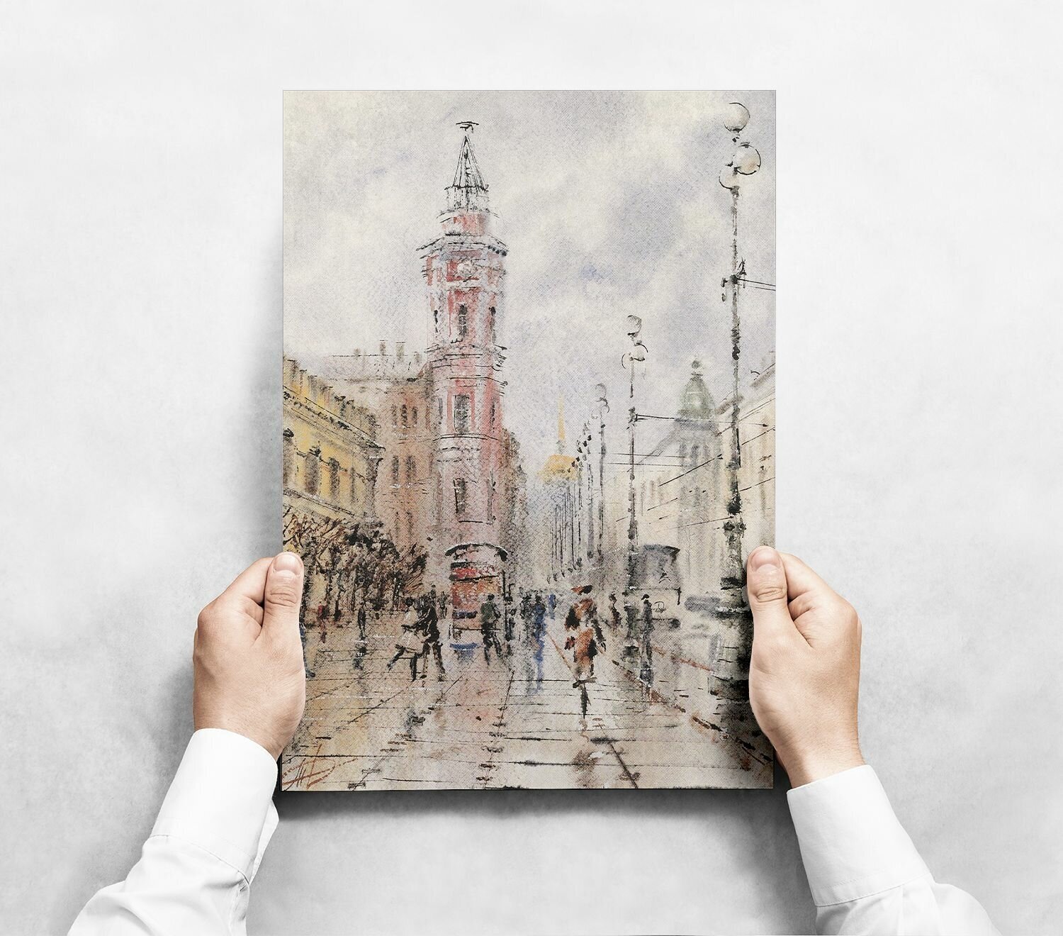 Плакат "Санкт-Петербург" / Интерьерный постер формата А1 (60х80 см) без рамы