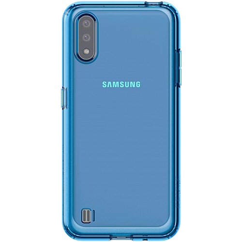 фото Чехол-накладка samsung araree m cover для samsung galaxy m01, синий (gp-fpm015kdalr)