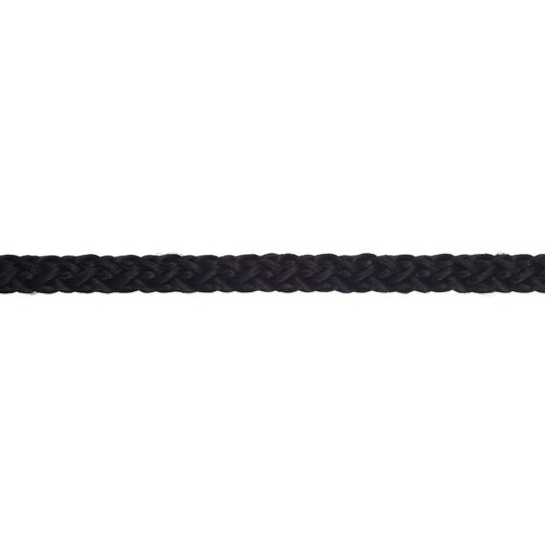 Шнур вязаный полипропиленовый 8 прядей черный d5 мм 15 м