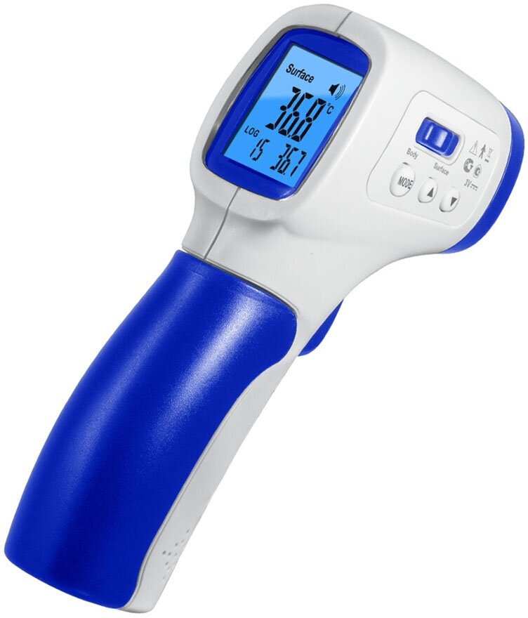 Бесконтактный термометр Sensitec NF-3101 белый/голубой
