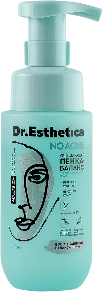 Dr. EstheticaДоктор Эстетика Пенка для умывания лица от прыщей очищающий уход 200 мл 1 шт