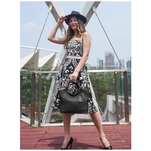 фото Сумка женская 2018023c hj14/hj25 grigio/nero giorgio ferretti