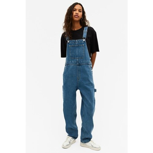 фото Джинсовый комбинезон - синий - xxl monki
