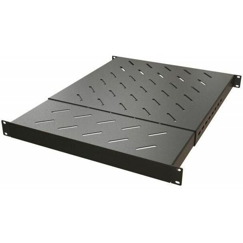 Полка с 19дюйм креплением раздвижная с регулируемой глубиной установки от 650мм до 1100мм 1U нагрузка до 150кг для установки в шкафы глубиной 800-120 10806₽