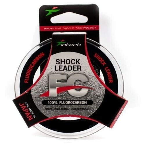 leska intech fluorocarbon shock leader 25m0123 mm 1 kg Леска Intech FC SHOCK LEADER 50м 0.352мм 7.0кг 15Lb, флюорокарбон