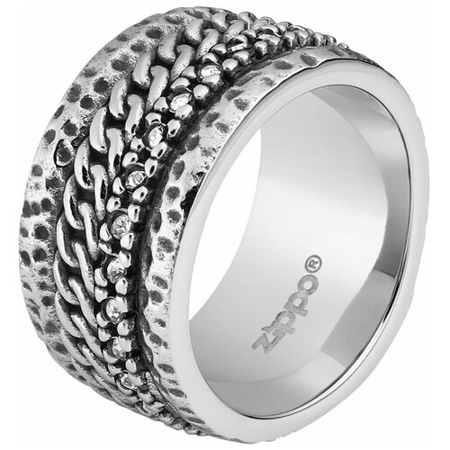 фото Zippo кольцо с цепочным орнаментом
