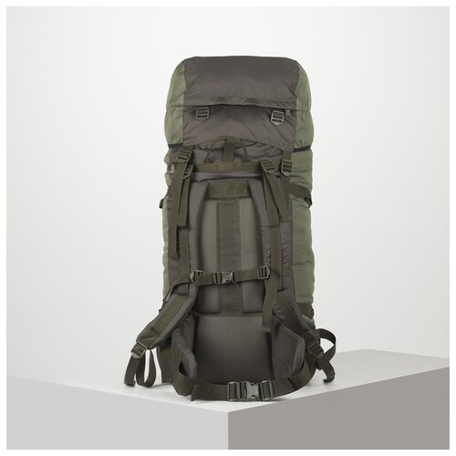 Рюкзак туристический Taif 90 л, отдел на шнурке, наружный карман, 2 боковые сетки, зеленый рюкзак туристический hunt024 синий 90 л