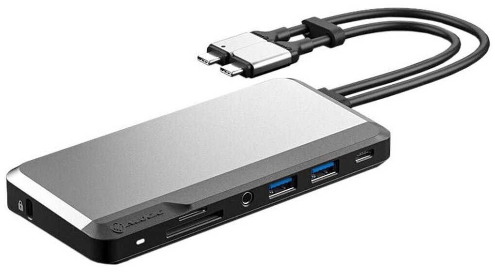 Адаптер Alogic USB-C Super Dock 10-in-1 с поддержкой 2-х 4K экранов 60 Гц, 