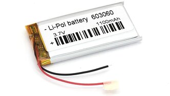 Аккумулятор Li-Pol (батарея) 6*30*60мм 2pin 3.7V/1100mAh