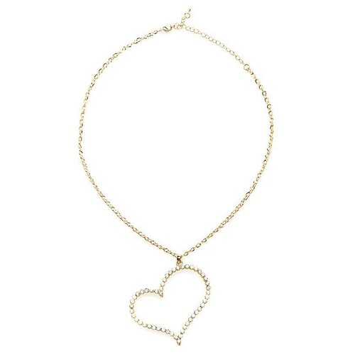 Колье Ann Devine, длина 30 см, золотой necklace simple heart shaped peach heart pendant fashion wild stainless steel love key necklace